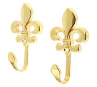 Alzapaños for Cortinas, 2 Unidades, Ganchos for borlas de Cortina, Forma de Flor de Ciruelo, for Ventana, for Tela, Sombrero, Cortina, Puerta, Ganchos de Pared, Accesorio, 10 x 5,5 cm(Gold)
