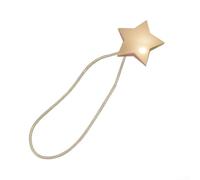 Alzapaños magnéticos para cortinas en forma de estrella, 40 x 6 cm, bronce/rojo óxido/blanco plateado/oro rosa, instalación sin taladrar, decoración moderna elegante para sala de estar, dormitorio