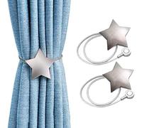 Alzapaños magnéticos para cortinas plateadas, hechos a mano, para cortinas, soporte de cortinas transparentes