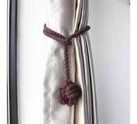 Alzapaños Para Cortinas 1 Uds. Abrazadera creativa for cortina, accesorios decorativos for el hogar y la habitación, hebilla Simple for ventana, cuerda hecha a mano, soporte for , Cilp(Coffee)