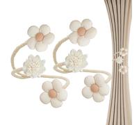 Alzapaños para cortinas Boho - Alzapaños para cortinas 2 piezas Alzapaños para cortinas, soportes de cortina flexibles de diseño hecho a mano, Alzapaños para sala de estar, dormitorio, decoración del