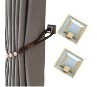 Alzapaños para Cortinas Gancho Gancho para Cortina de aleación de Aluminio de Estilo nórdico Moderno Accesorio para Cortina con Borde Dorado Azul Cielo