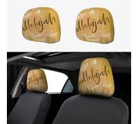 Alzaré un Aleluya más Fuerte Que la incredulidad. 2 Fundas para reposacabezas de Asiento de Coche con Bordado Personalizado, Suaves y Transpirables, Accesorios de protección para el automóvil.