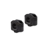 Alzas de manillar universales SW Motech de 20 mm en negro para manillares de 22 mm