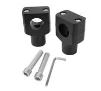 Alzas Manillar 1 Par De Elevadores Manillar Universales para Sportster Abrazaderas 25Mm Aluminio CNC Negro Montaje En Motocicleta