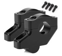 Alzas Manillar Elevadores de Manillar Negros de 22 mm y 7/8" con Desplazamiento extendido y Elevado para NC750X, Bajaj y Dominar 400 Abrazadera Manillar Motocicleta(Negro)