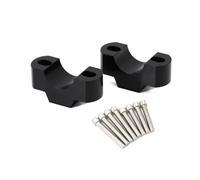 Alzas Manillar Motocicleta Adaptador De Altura Abrazadera para Elevadores Manillar CNC 28Mm para Trident 660 2021-UP(Negro)