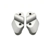 Alzas Manillar Motocicleta Adaptador De Extensión con Elevador Manillar Y Almohadilla Elevadora para Ducati para Multistrada 950 1200 S 2017(Plata)