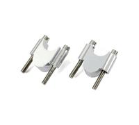 Alzas Manillar Motocicleta Elevador De Manillar Universal Aluminio 22/28 Mm para Motocicleta para Suzuki(28mm Silver)