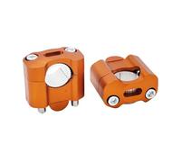 Alzas Manillar Motocicleta Elevadores De Manillar Aluminio CNC 22Mm 28Mm para Motos para Cross para Suzuki, Etc., ATV Motocicletas. Abrazadera Montaje Adaptador(Naranja)