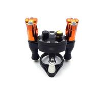 Alzas Manillar Para CRF250R 2014 2015 2016 2017 Piezas Motocicleta Amortiguador Dirección Ajustable Estabilizador Elevador Manillar Kit Soporte Abrazadera(Black And Orange)