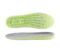 Alzas para el calzado Plantillas elevadoras for zapatos PU espuma de partículas arroz transpirable suave senderismo protege(1.5cm Green,EU 35-36)