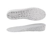 Alzas para el calzado Plantillas elevadoras for zapatos PU espuma de partículas arroz transpirable suave senderismo protege(3.5cm grey,EU 39-40)