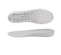 Alzas para el calzado Plantillas elevadoras for zapatos PU espuma de partículas arroz transpirable suave senderismo protege(2.5cm grey,EU 43-44)