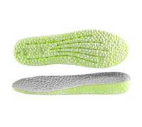 Alzas para el calzado Plantillas elevadoras for zapatos PU espuma de partículas arroz transpirable suave senderismo protege(2.5cm Green,EU 43-44)