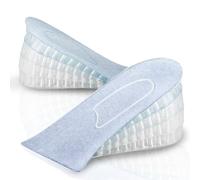 Alzas para Zapatos Hombre o Mujer. Capas hasta 6,5 cm. Plantillas Altura Taloneras Silicona Invisible. Plantilla para Ser Mas Alto. Aumentador de Altura Alzadores. Elevadoras Gel Fascitis. (Modelo 2)