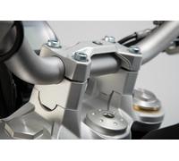 Alzas y acercadoras de manillar SW Motech 30 mm en plata para BMW F 750 GS 17-26 | F 800 GS 23-26
