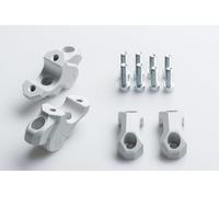 Alzas y acercadoras de manillar SW Motech 32 mm en plata para BMW