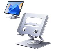 Alzata Per Laptop - Montaggio Pieghevole A Rotazione 360 Con Raffreddamento | Supporto Da Scrivania Laptop E Computer Per Casa, Ufficio, Scuola, Viaggio, Notebook, Live Streaming, Video Conferenza