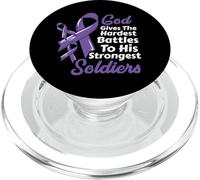 Alzheimer Conciencia Demencia Cinta Dios Soldados más Fuertes PopSockets PopGrip para MagSafe