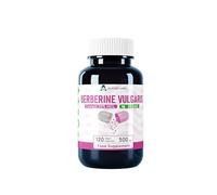 Alzuro Labs Berberina | 10.000 mg de equivalencia (500 mg de extracto de Berberis Vulgaris 20:1) | 120 cápsulas veganas | Alta dosis | Suministro para 4 meses | Probado en laboratorio | Certificado