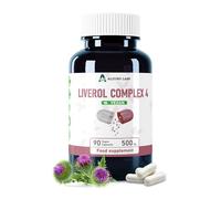 Alzuro Labs Liver Complex | 500 mg - 90 Cápsulas Veganas | Cardo Mariano de Alta Dosis, Alcachofa, Chanca Piedra y Ortiga | Silybum marianum | GMP & Probado por Laboratorio Independiente