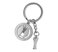 Am Ball Com Llavero Logo UEFA Europa Conference League Con Etiqueta de Trofeo 3D, Detallado en Zamak, Resistente, Artículo Para Aficionados Para Llaves y Bolsos, Regalo Para Hombres