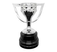 Am Ball Com Réplica Trofeo La Liga 150mm Oficial RFEF Zamak Acrílico Coleccionable Decorativo Aficionados Fútbol España Pedestal Elegante Exhibición Fanático Regalo