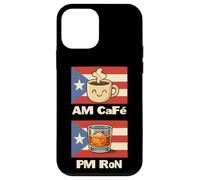 Am Café PM Ron Humor Puertorriqueño Café & Ron Estilo de Vida Carcasa para iPhone 12 Mini