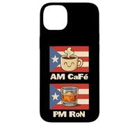 Am Café PM Ron Humor Puertorriqueño Café & Ron Estilo de Vida Carcasa para iPhone 14 Plus