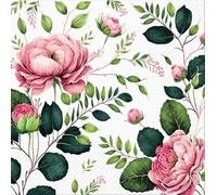 AM Décor - 20 servilletas de papel suave de 3 capas para decoupage, 13 x 13 pulgadas (desplegadas) (rosas nobles, 13 x 13 pulgadas (paquete de 20))