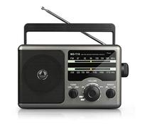 Am FM Portable Radio Transistor Radio with 3.5mm Earphone Jack, Hight/Low Tone Mode, Big Speaker, AC Power or Battery Oper.