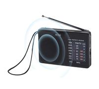 Am/FM Radio Multibanda A Pilas, Radio De Bolsillo Portátil con Antena Y Correa, Outdoor Radios Portatil Pequeña Pilas, Emisora Radioaficionado para Personas Mayores Que Corren Y Hacen Interiores