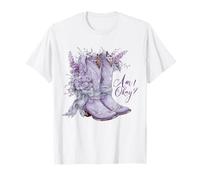 Am I Okay Boot Western Texas Cowgirl Coquette Bow Mujer Niña Camiseta