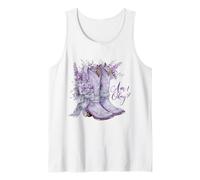 Am I Okay Boot Western Texas Cowgirl Coquette Bow Mujer Niña Camiseta sin Mangas