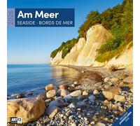 Am Meer Broschürenkalender 2026 - 30x30 - Art12 | Geschmackvoller Küsten-Kalender im schlanken Hochformat (aufgeklappt 30x60 cm) | zum Eintragen