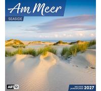 Am Meer Kalender 2027 - 30x30 - Art12: Geschmackvoller Küsten-Kalender im schlanken Hochformat (aufgeklappt 30x60 cm) | zum Eintragen