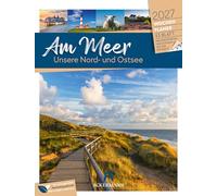 Am Meer Wochenplaner Kalender 2027: Beruhigender Küsten-Wochenkalender im Hochformat (25x33 cm) | Mit Kreuzworträtseln, Sudokus & mehr