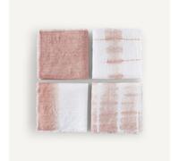 Am.pm Lote de 4 servilletas tie and dye Sunrise. Talla 40 x 40 cm. Color Beige