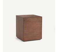 AM.PM Pedestal De Escritorio Con 1 Puerta De MDF Chapado En Nogal, MIKUBE. Talla talla única. Color nogal