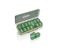 Am/pm Pill Organizer 7 Day, Pill Box 2 Times A Day Weekly Pill Organizer, Portable Daily Medicine Container Case, Green Zekai