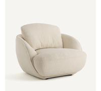 AM.PM Sillón Bola XL, Tejido De Rizo, ALPINE. Talla talla única. Color Crudo