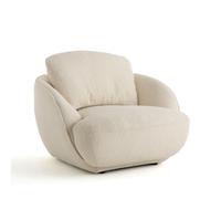 Am.pm Sillón de bola XL en tejido de rizo, Alpine. Color Beige