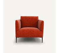 Am.pm Sillón de terciopelo, Oscar diseño de E. Gallina. Talla 1 plaza. Color Rojo