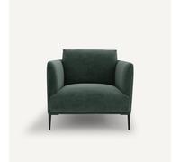 Am.pm Sillón de terciopelo, Oscar diseño de E. Gallina. Talla 1 plaza. Color Verde