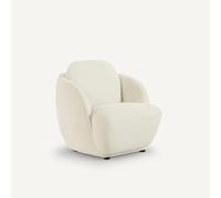 Am.pm Sillón esfera con tejido de rizo, Alpine. Color Beige