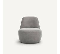 Am.pm Sillón giratorio de terciopelo stonewashed, Rosebury. Talla 1 plaza. Color Beige