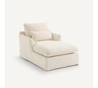Am.pm Sillón/silla de lectura de poliéster, Nelville. Talla 1 plaza. Color Blanco