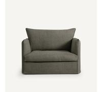 Am.pm Sillón XL de algodón/lino, Néo Chiquito. Talla 1 plaza. Color Marron
