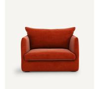 Am.pm Sillón XL de terciopelo, Neo Chiquito. Talla 1/2 plaza. Color Rojo